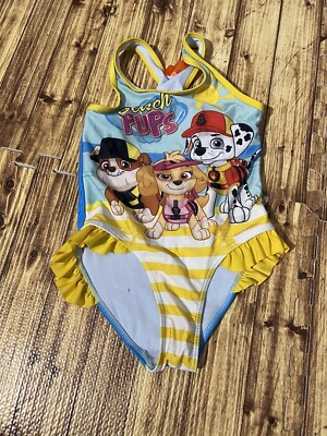 Beach Pups Paw Patrol Bathing Suit Girls 5T | eBay