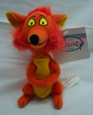 Walt Disney Store Mary Poppins ORANGE FOX 6" Bean Bag Stuffed Animal Toy NEW