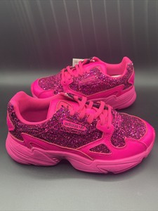 adidas falcon glitter shock pink
