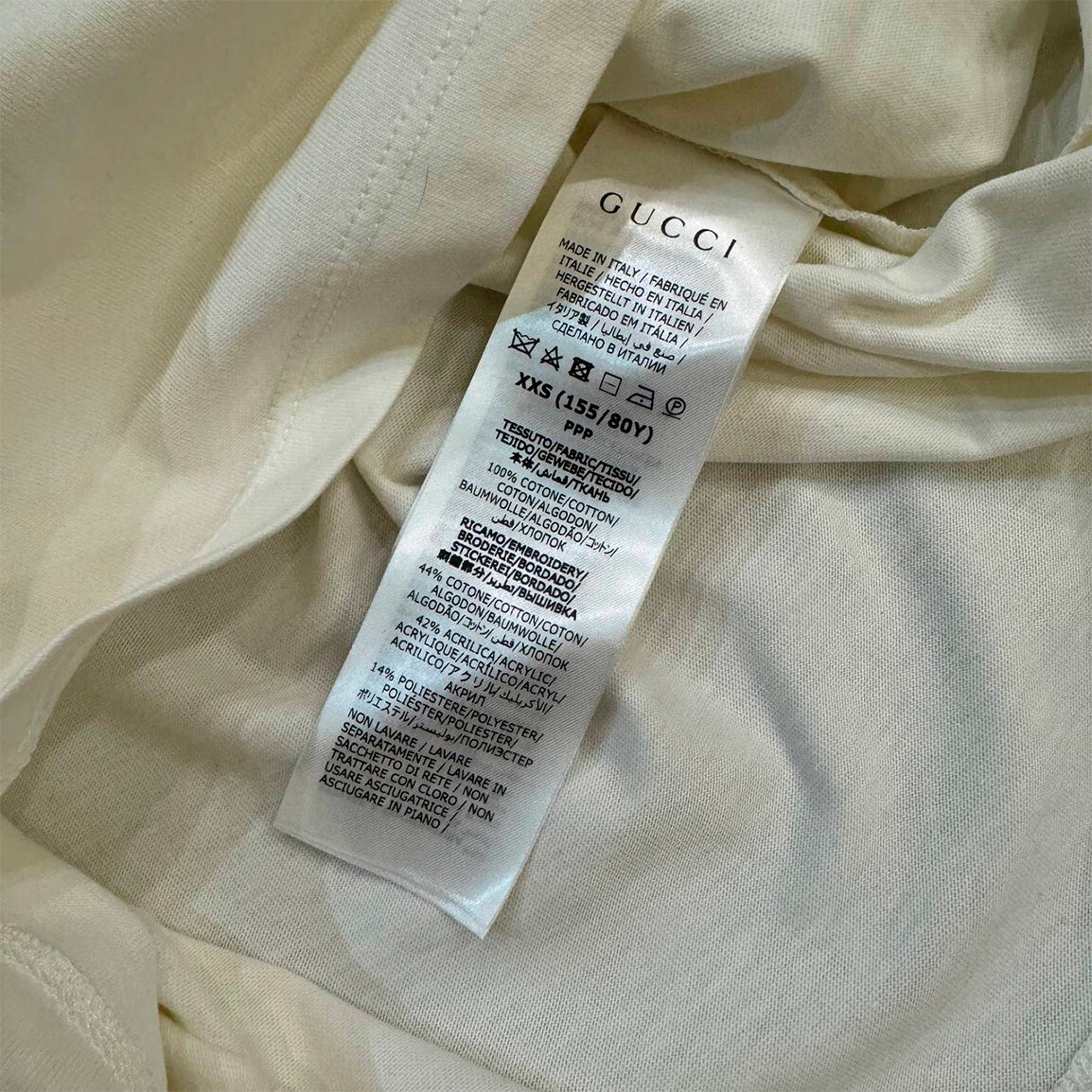 たぁ☆　GUCCI トップス Embroidered striped cotton shirt in white and light blue
