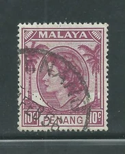 Malaya Penang Scott # 35 Used Single