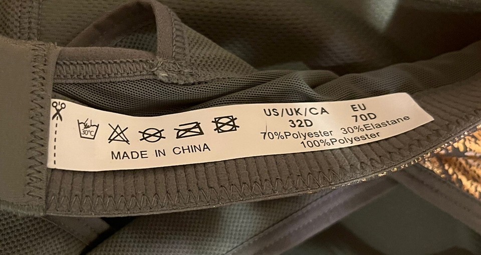 Zero Bound Cross Back High Impact Sports Bra Gold & Moss Green