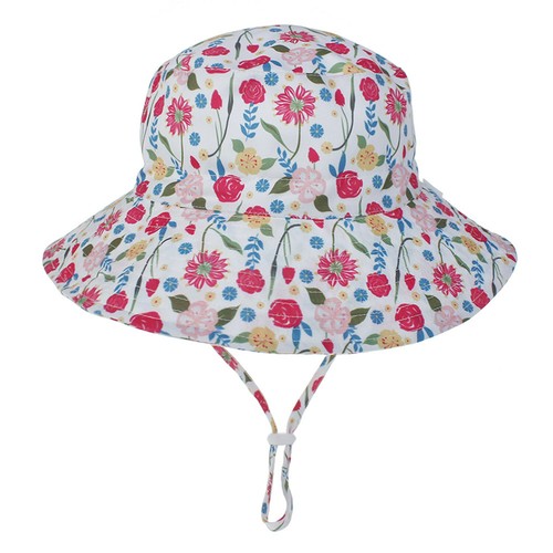 Spring Summer Boy Girl Bucket Hat Flower Kid Outdoor Beach Sun Hat Fisherman Cap - Picture 20 of 22