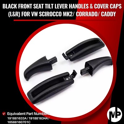 Front Seat Tilt Lever Handles & Cover Caps (L&R)for Scirocco MK2/ Corrado/ Caddy