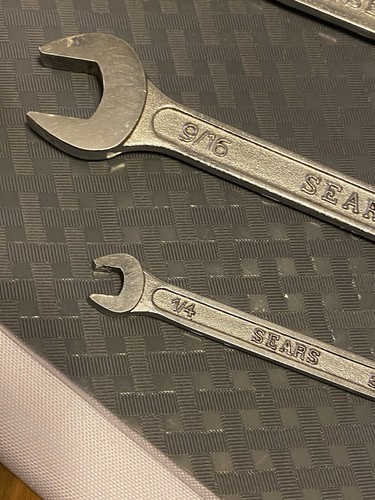 SET OF 4 SEARS WRENCHES, OPENED ENDS,1/4" TO 3/4" - Picture 6 of 14