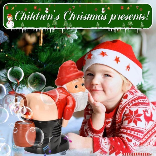 Babbo Natale che soffia bolle di sapone, regali di Natale, regali divertenti - Foto 8 di 12