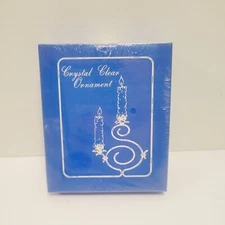 Crystal Clear Ornament No. 2 Merry Christmas Candle Design Henco Selmer TN