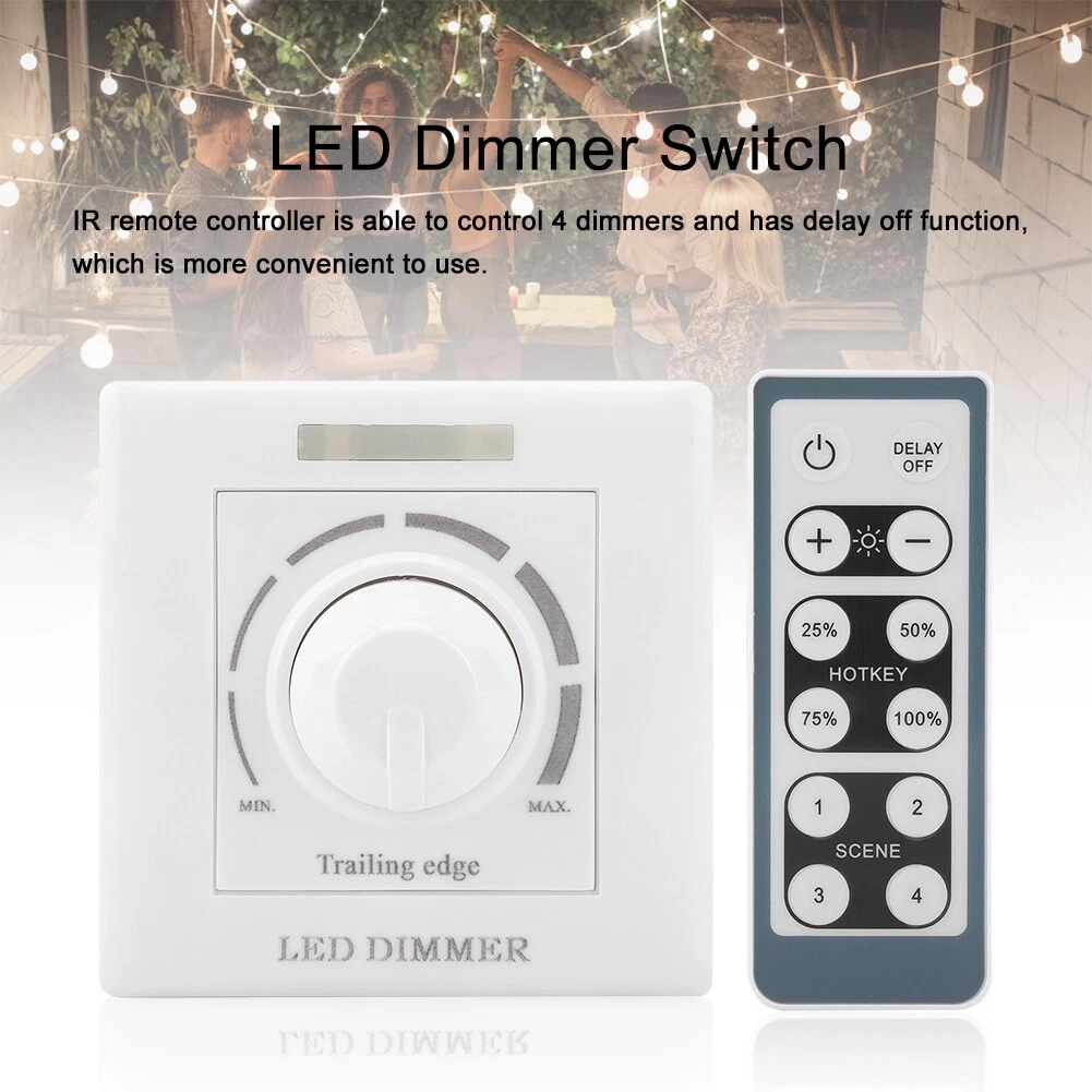 Remote dimmer switch for clearance led lights