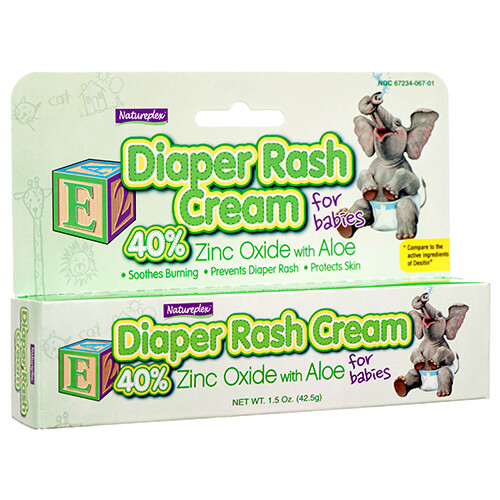 NATUREPLEX DIAPER RASH CREAM ZINC OXIDE WITH ALOE 1.5 OZ (EXP YR 2026)