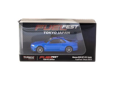Tarmac Works - Nismo R34 GT-R Z-tune *FeulFest Tokyo*, blue - Nissan Skyline