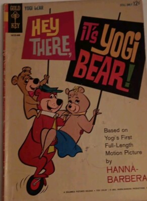 HEY THERE, IT'S YOGI BEAR! #1 1964 Vg/fINE gold key hanna-barbera color 12 cent