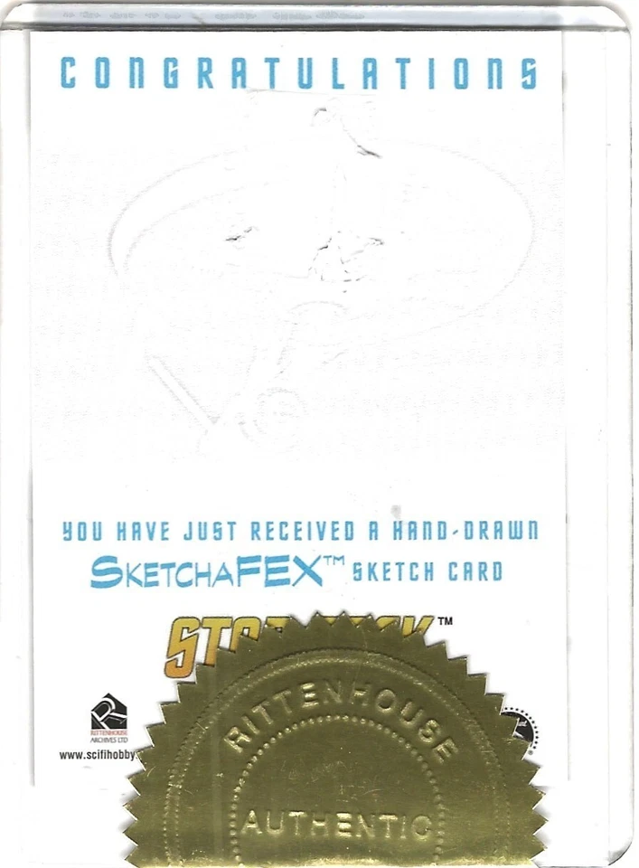 STAR TREK TOS ART  & IMAGES SKETCHAFEX COMMUNICTOR  SKETCH CARD BY STEVEN MILLER - Image 2 of 3