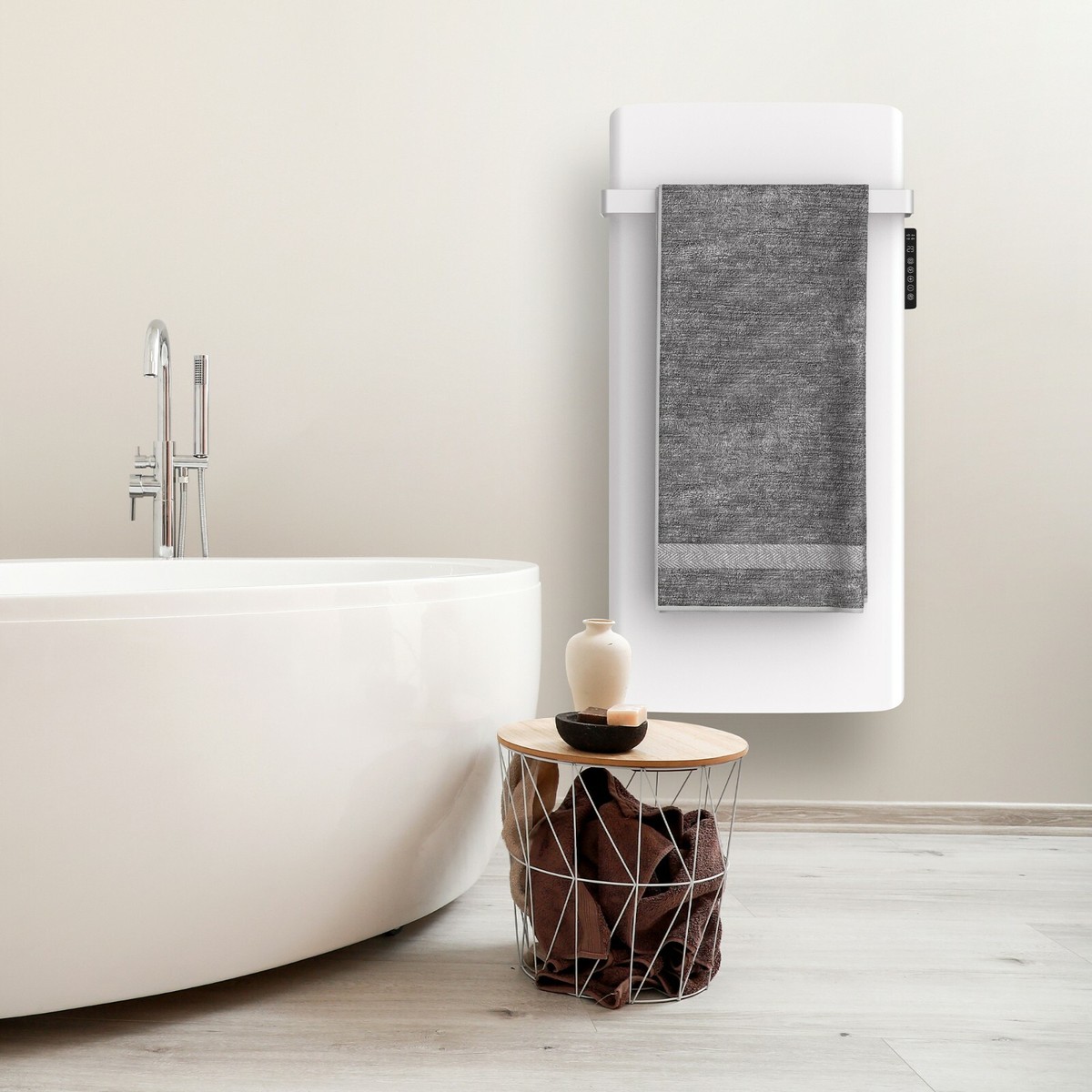 Infrared Panel Heater Vertical Radiator Bathroom Towel Wall Mount IP24 500W  800W | eBay