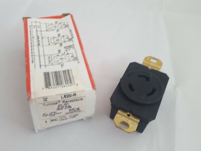 NEW IN BOX ! Details about / Pass /& Seymour L620-R Turnlock Single Receptacle 3Wire 20amp 250V
