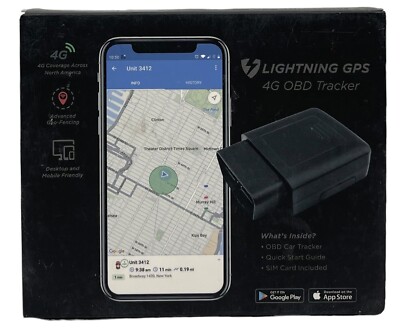 Lightning GPS OBD Tracker Plug-In Real-Time Vehicle Device for Cars GV500MA