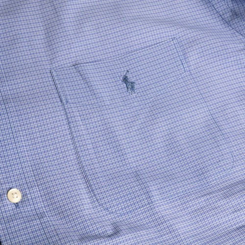 Polo Ralph Lauren vintage anni 90 camicia con bottoni invecchiata traforata RL invecchiata - Foto 3 di 6