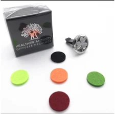 New in box Shamrock Irish Aromatherapy Essential Oil Diffuser Car Vent Clip 