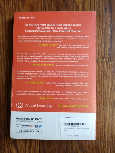 Crucial Conversations Tools for Talking When Stakes Are High Third Edition - 第 2/2 張圖片