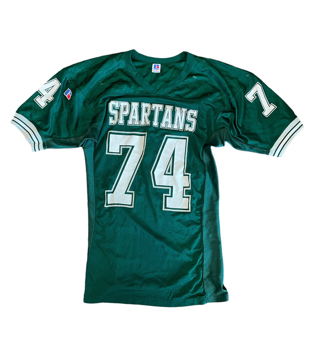 Michigan State Spartans Russell Athletics #74 Green Football