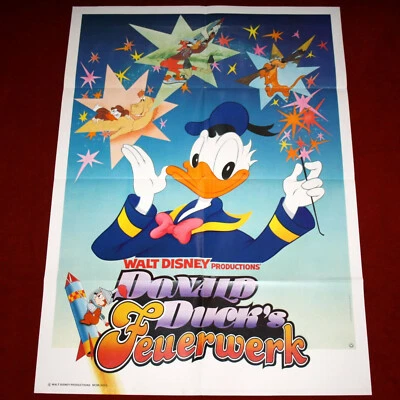 Filmposter A1 DONALD DUCKs FEUERWERK (1985) Walt Disney's Cartoon Carousel 1975 - Bild 1 von 2