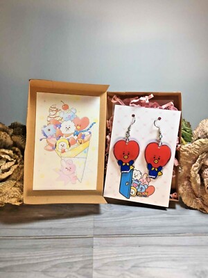 HARZ OHRRINGE HANDGEFERTIGT '' BT21 V - TATA '' kpop BTS