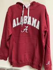 Alabama Crimson NCAA Tide E-5 Sweatshirt Hoodie Red Men's XL