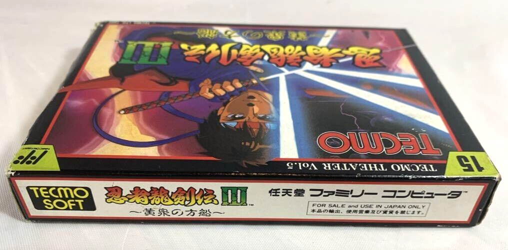 Ninja Ryukenden III / Ninja Gaiden III NINTENDO FAMICOM / NES FC