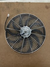 Chrome 16 Electric Radiator Cooling Fan Curved Blade 12v Cfm2300