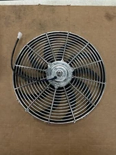 Chrome 16" Electric Radiator Cooling Fan Curved Blade 12V CFM2300?