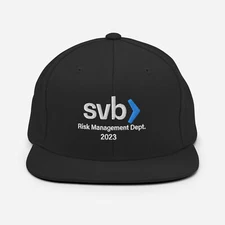 Silicon Valley Bank SVB Risk Management Dept. 2023 Snapback Hat, SVB Hat