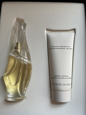 CASHMERE MIST DONNA KARAN GIFT SET 1.7oz EAU DE Parfum SPRAY 3.4oz Body Lotion