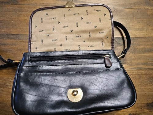 Tosca Vintage Saddle Bag Leather 28 X 19cm - Picture 7 of 9