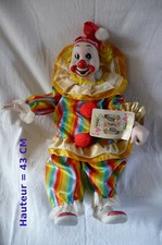 CLOWN *The Heritage Mint 1989*( USA)porcelaine * Collector*  43 cm