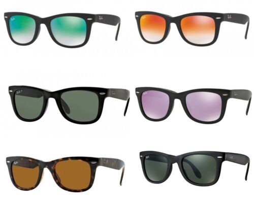 gafas de sol Ray Ban rb 4105 Plegable Wayfarer clásicos polarizadas originales - Imagen 1 de 18