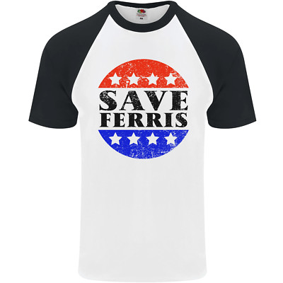 Save Ferris Distressed Herren S/S Baseball T-Shirt