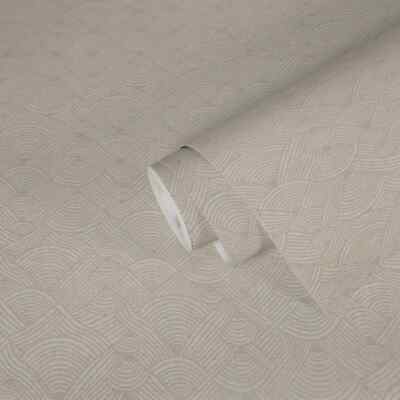 AS Creation Vliestapete 38742-5 Weiß Beige Grau Artdeco Muster Nara (3,31 /1qm)