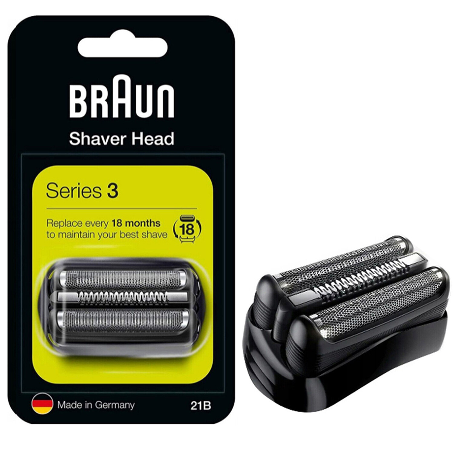 21B Series 3 Replacement Shaver Head Cassette Foil for BRAUN Electric