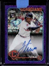 2024 Topps Chrome Jose Tena RC Auto Purple Speckle Refractor RC #085/299 #RA-JT