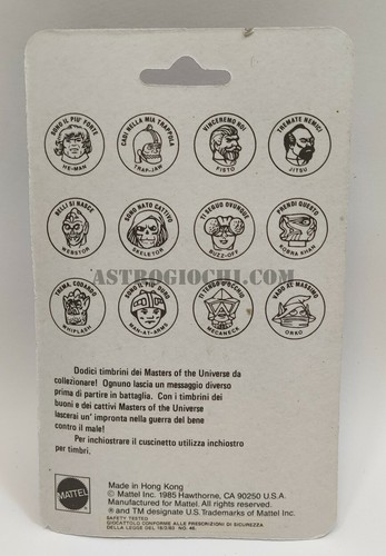 STAMP JITSU FIGURE MASTERS OF THE UNIVERSE MOTU NUOVO SIGILLATO VINTAGE '85 - Picture 2 of 2