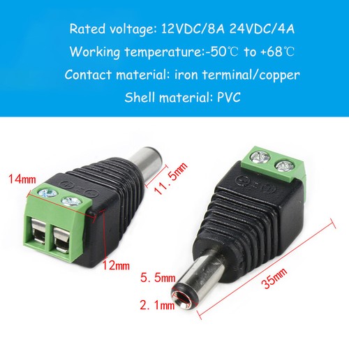 2.1x 5.5mm /2.5 x 5.5mm Male or Female Pair DC Power Plug Socket Jack Connector - Picture 20 of 25