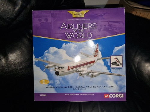 Corgi Aviation Vickers Viscount 700 Capital Airlines N7443 1956 AA30505 - Picture 1 of 5