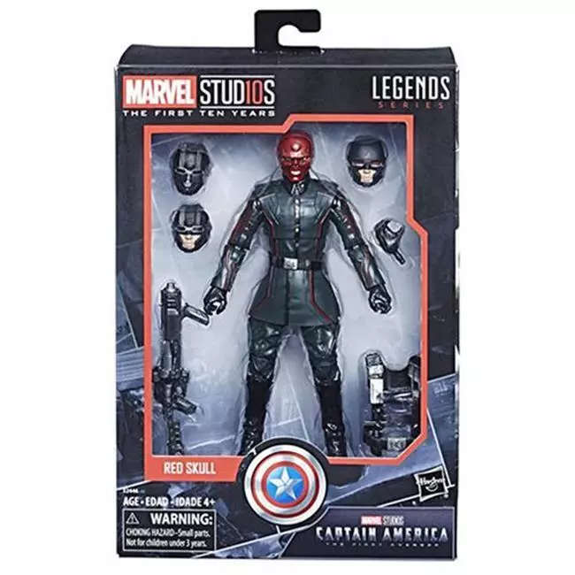 Red skull action sale figure