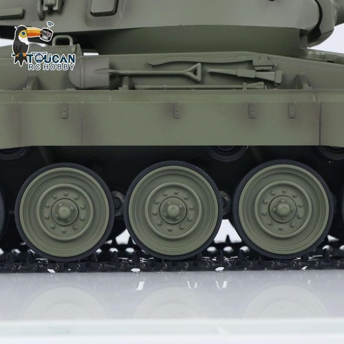 1:16 TONGDE M24 Chaffee Infrared RC Tank 320° Turret Barrel Recoil Smoke Light - Picture 20 of 21