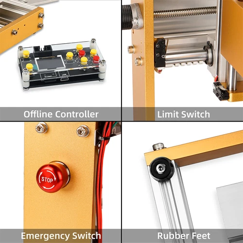 CNC 3018 Pro Max 500W Fräser Fräsen Bohrer Schnitzen Maschine Kit für Leiterplatte Holz Neu - Bild 21 von 24