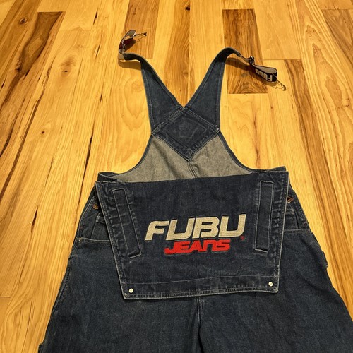 Vintage FUBU Denim Collection Overalls Mens Size Large 42/33 - Picture 6 of 13