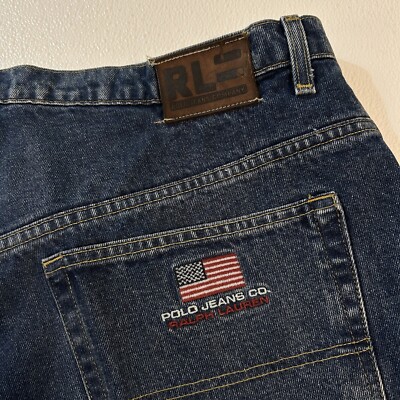 42 x 33 Tag: 42 x 32 RL Ralph Lauren Polo Jeans Company