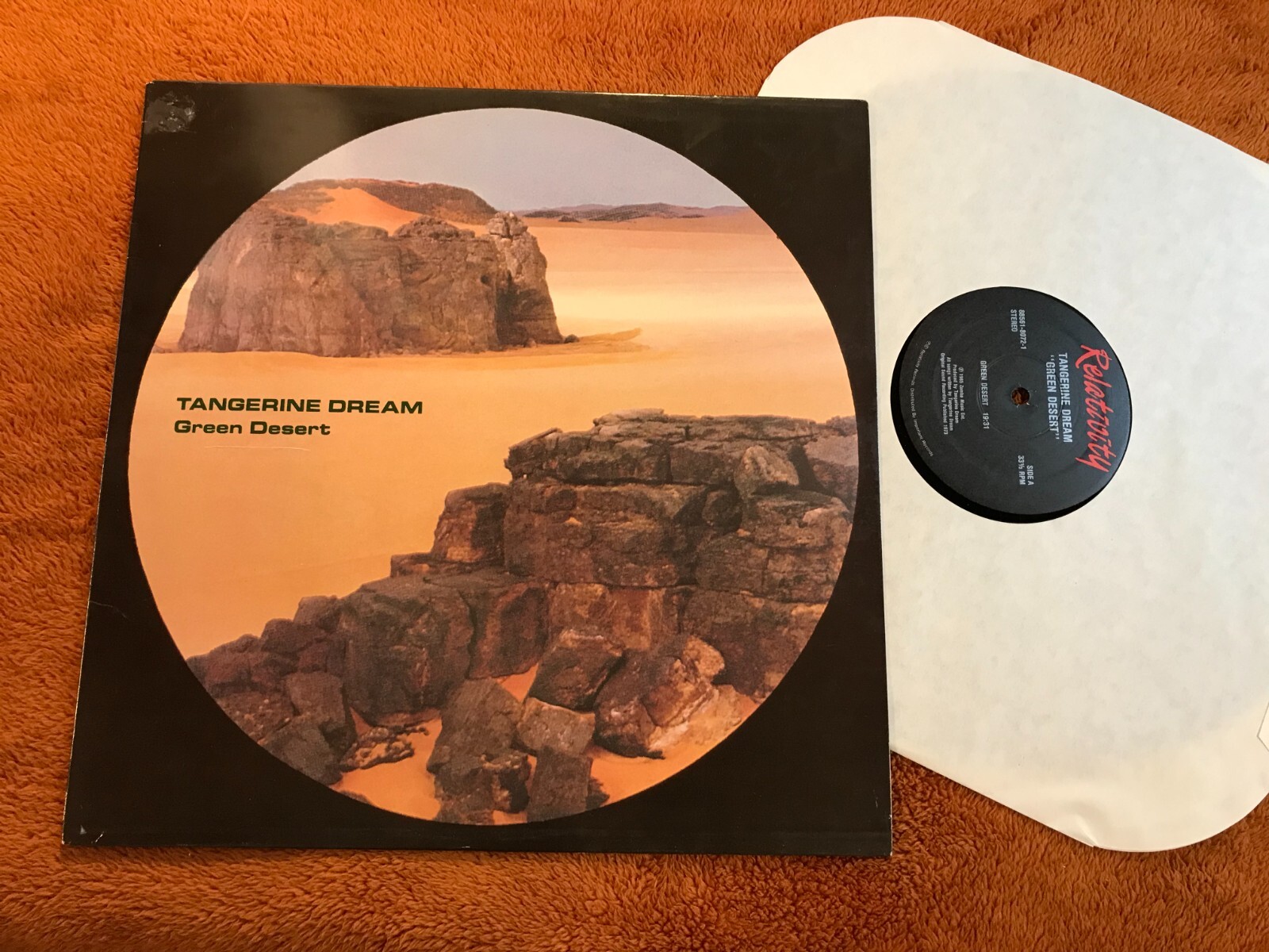 Tangerine Dream Green Desert LP Record '86 Relativity 8856180721