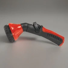 Dramm One Touch Heavy-Duty Metal Shower & Stream Multi-Pattern Nozzle, Red Dramm