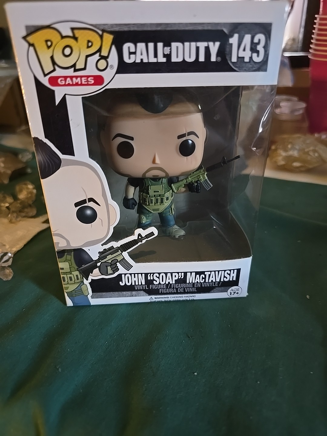 Funko Pop! Games Call Of Duty John &Quot;Soap&Quot; Mactavish #143 New Unopened Mint Cond