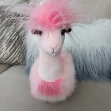 Douglas SAKURA Pink LLAMA FUZZLE Plush Eye Lashes sequin Feet Tail Ears